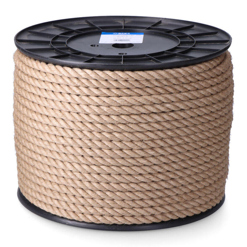 Cuerda Yute Natural 3 Cabos Calibre 12 Mm X 100 M