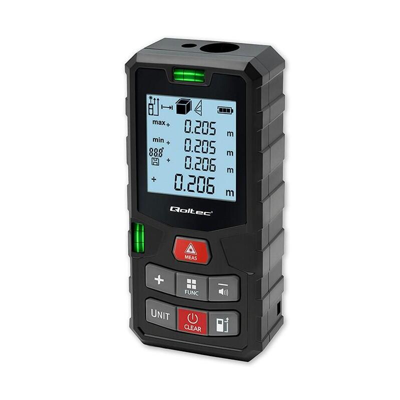 Cyfrowy Dalmierz Laserowy Z Poziomica Podswietlany Lcd 120m
