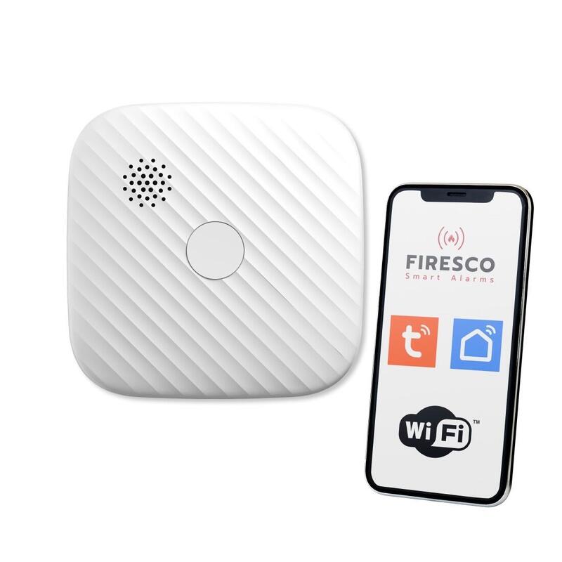 Czujka Dymu Tuya/Wifi Zr153sw-Cb, Czujka Dymu Con Funkcja Komunikacji, Domowa, Autonomiczna, Wi-Fi