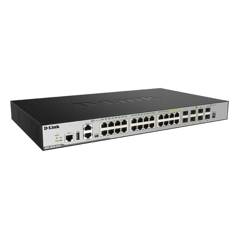D-Link Dgs-3630-28tc Switch L3 20xgb 4xsfp 4x10gb