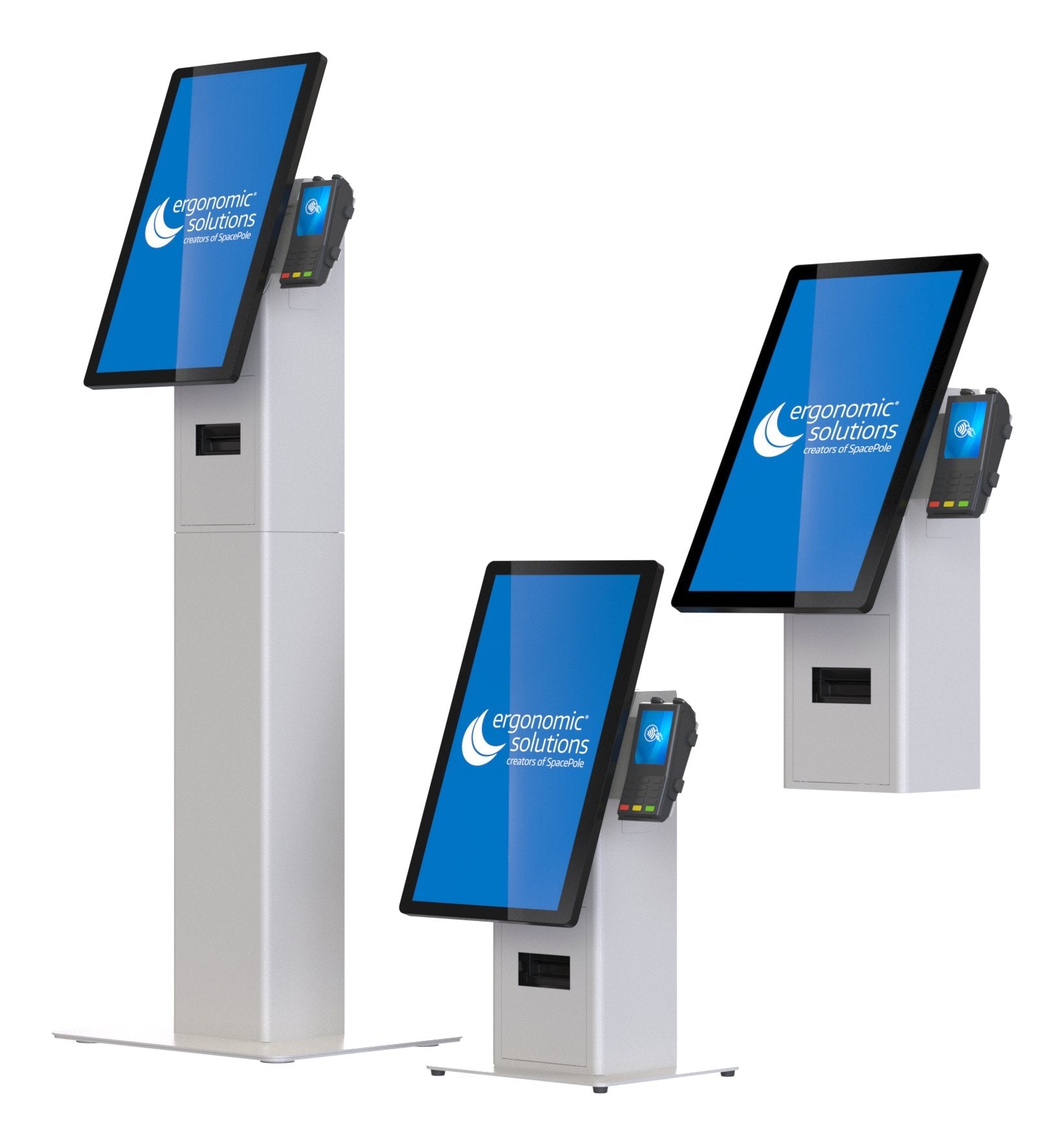 Wall Mounted Self Service  Kiosk -Black-