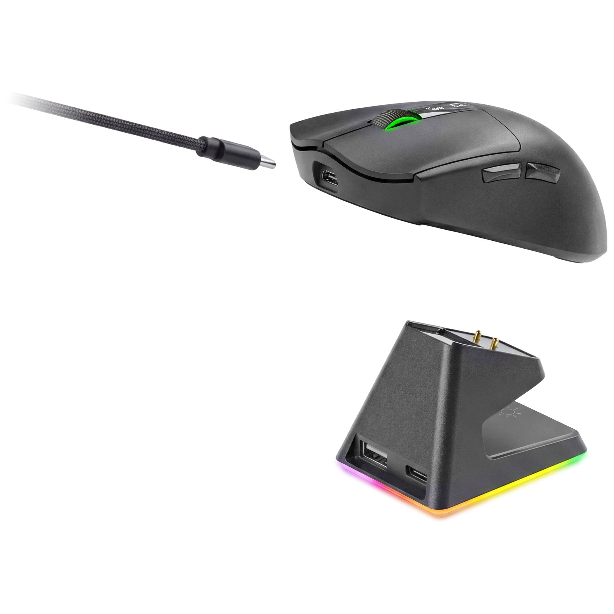 Raton Optico Wireless Mmwelite Negro Mars Gaming