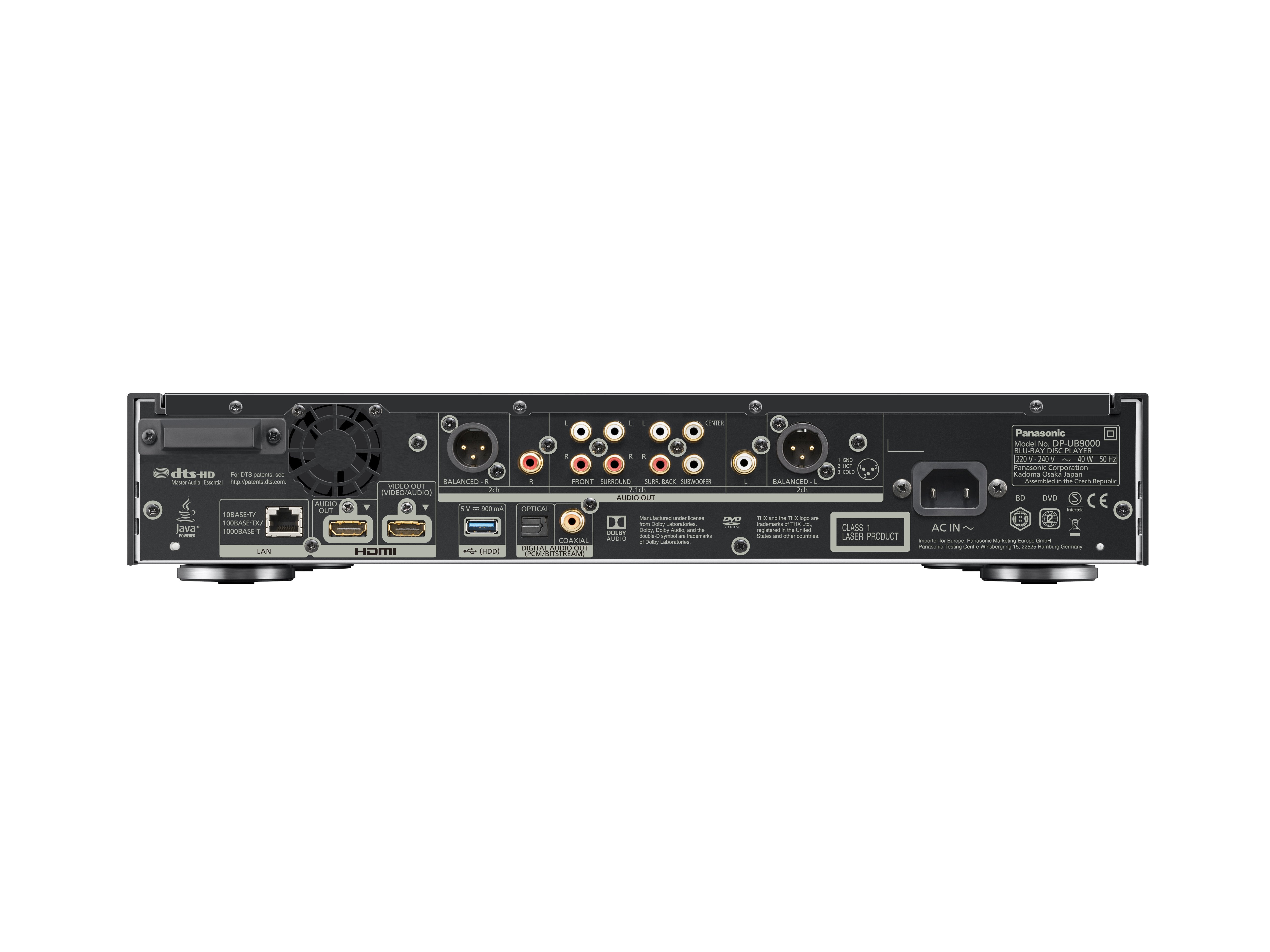 Panasonic Dp-Ub9000eg1 Reproductor De Cd/Blu-Ray Reproductor De Blu-Ray 3d Negro