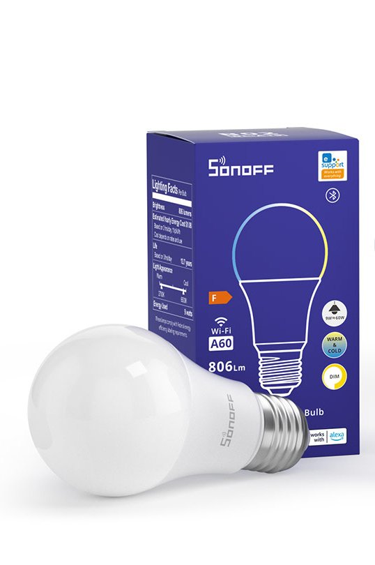 Bombilla Inteligente  Sonoff B02-Bl-A60 9w Rgb Wifi/Bluetooth Blanco