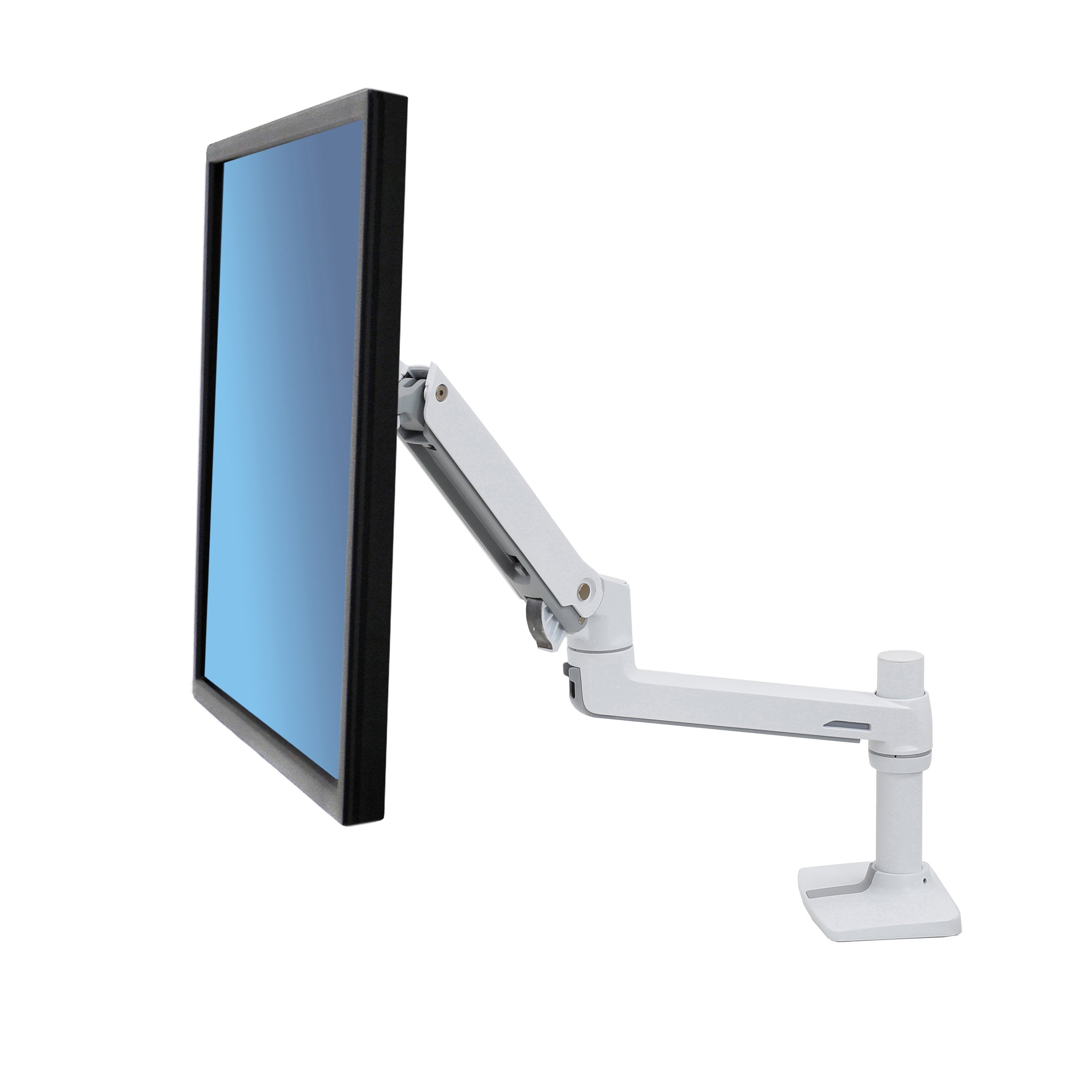Ergotron Lx - Kit De Fijación (Brazo Articulado, Barra, Unterbau, C-Abrazadera) - Konstante Krafttechnologie - Para Lcd-Display - Aluminium, Acero - Blanco - Tamaño De Pantalla: Hasta 81,3 Cm (Hasta 32 Pulgadas)