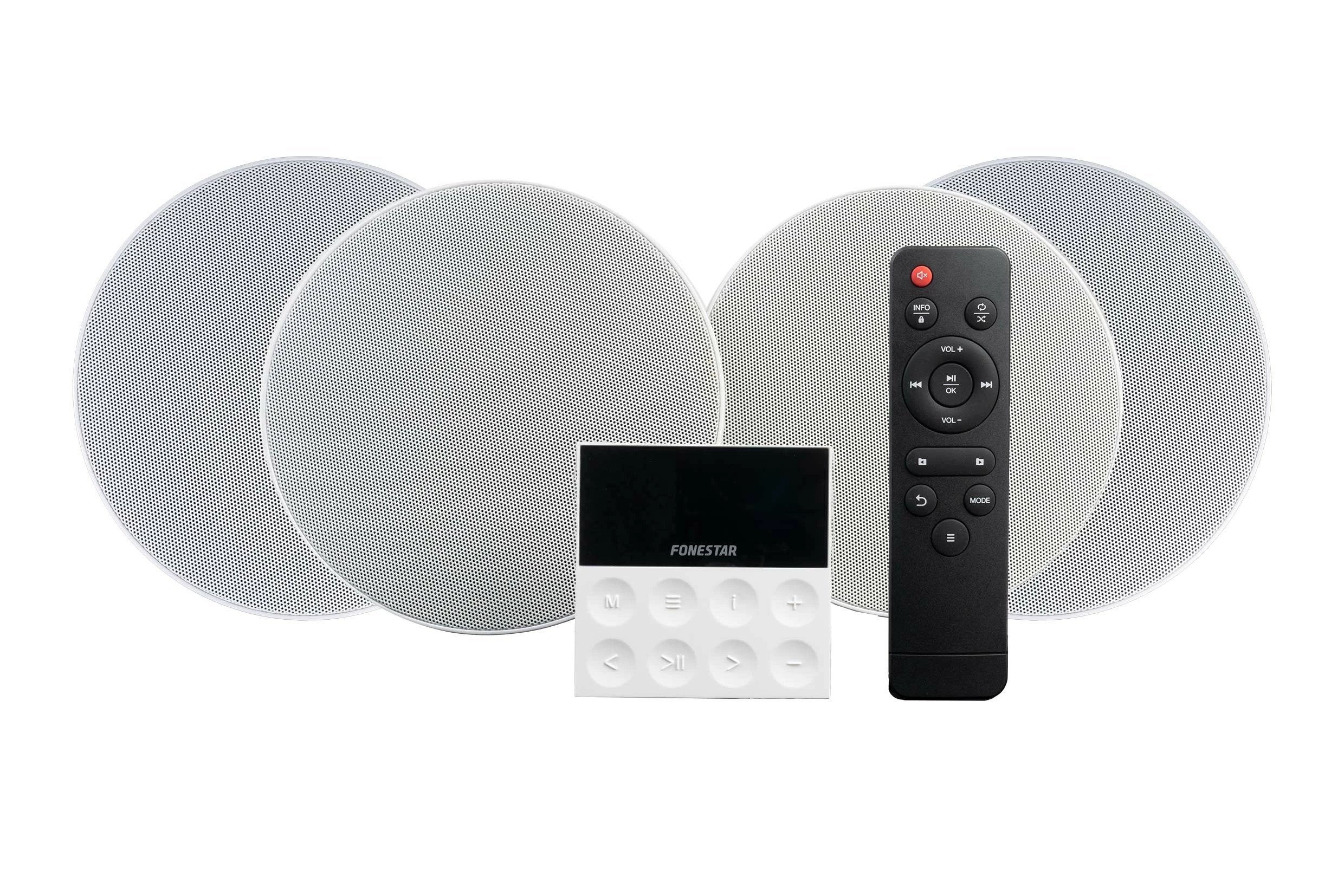 EAN 8422521013079 - Fonestar KS-WALL-4 sistema de audio para el hogar Minicadena de música para uso doméstico 50 W Negro, Gri imagen 1