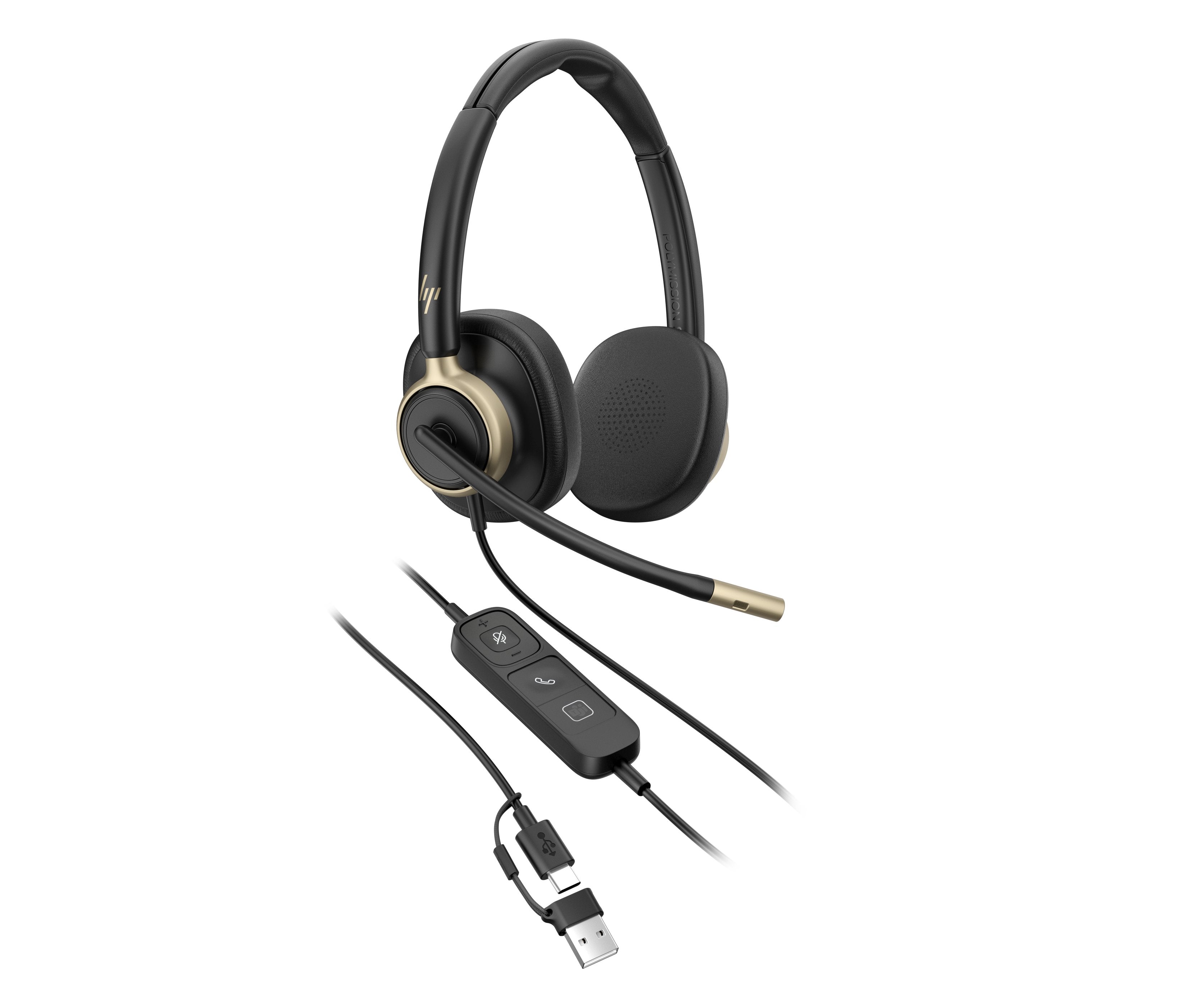 EAN 0199251821936 - HP Poly Mission 825 Stereo USB Wired Headset Alámbrico Diadema Llamadas/Música USB Type-C / USB Type-A Ne imagen 20