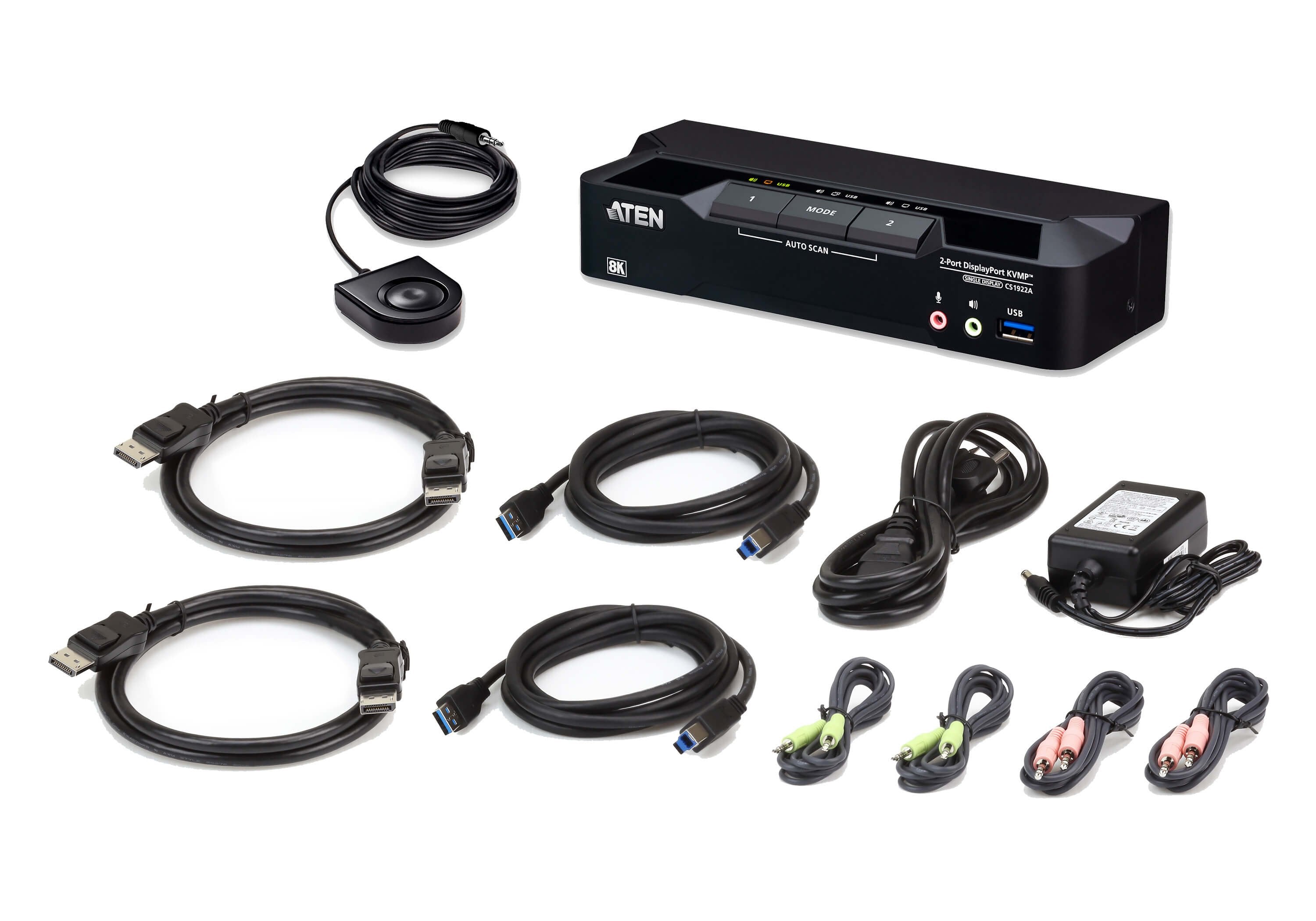 2-Port Usb 3.0 8k Dp Kvmp Switch