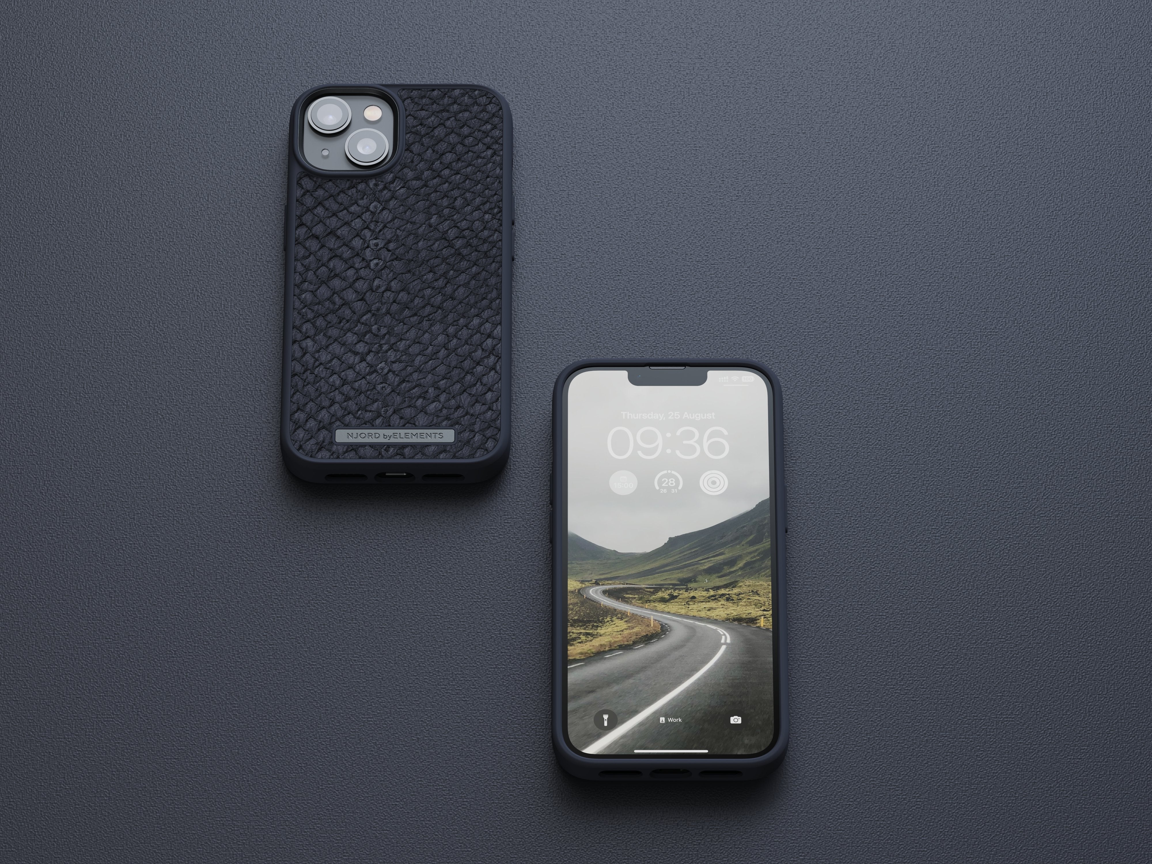 Funda De Cuero Iphone 14 (6.1) Negro
