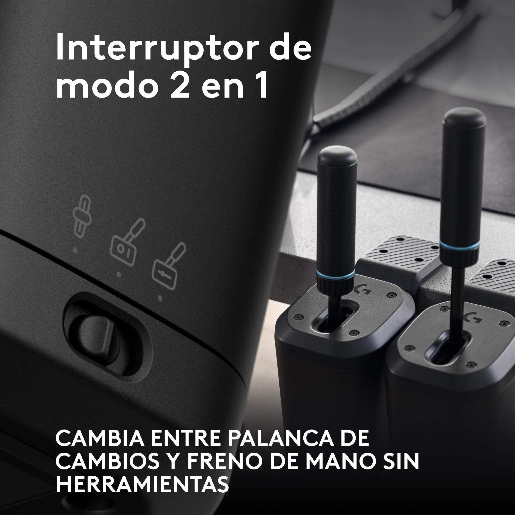 Logitech G Rs Shifter & Handbrake Cambiador Secuencial Cableado Para Microsoft Xbox One Microsoft Xbox Series S Microsoft Xbox Series X Sony Playstation 4 Sony Playstation 5 Pc