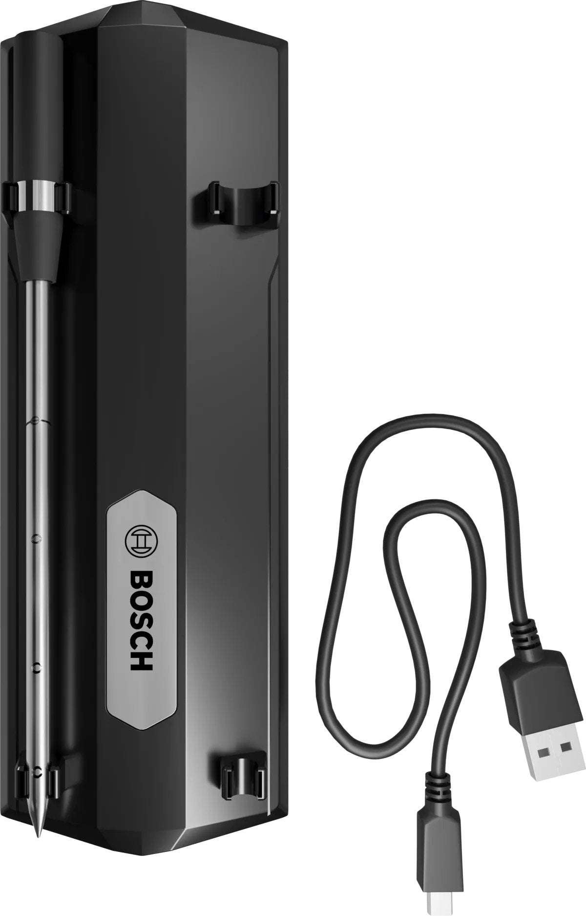 Sensor De Temperatura De Núcleo De Núcleo De Casa De Bosch, Inalámbrico, Parte De Repuesto Negro, Para Termómetro De Fritura De Perfectroast Inalámbrica Hez32wa00