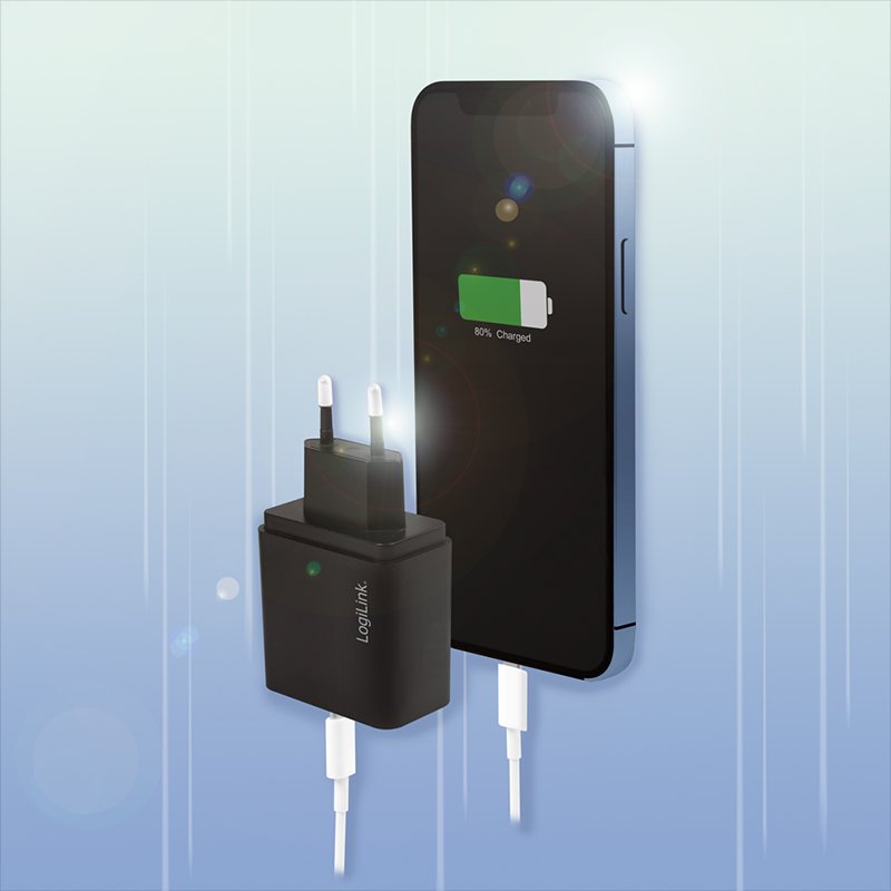 Logilink Cargador Usb-C Pared Negro 5v/3a Pa0258