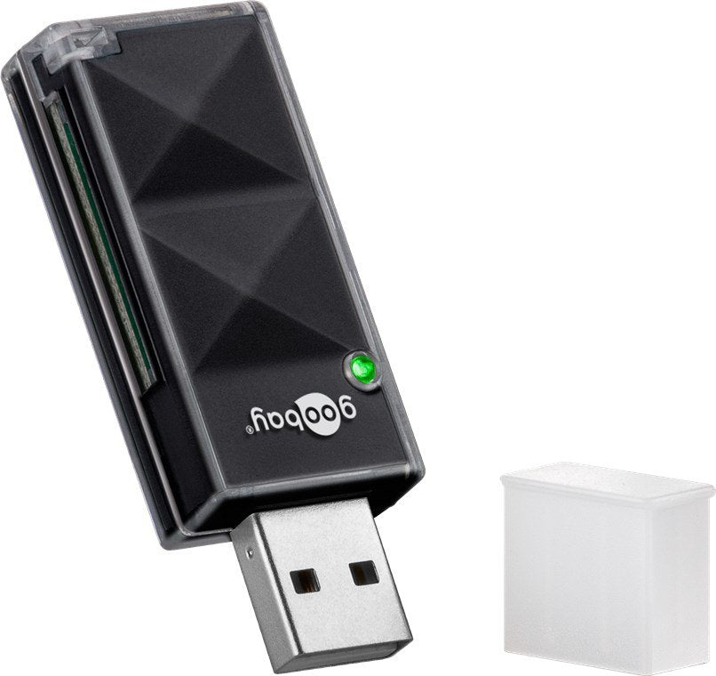 Card Reader Usb 2.0, Black - For Reading Micro Sd And Sd Mem