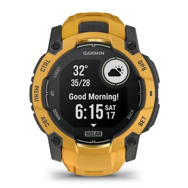 Instinct 3,50mm,Solar,Sunburst/Gray, Sunburst/Gray Band, Ww