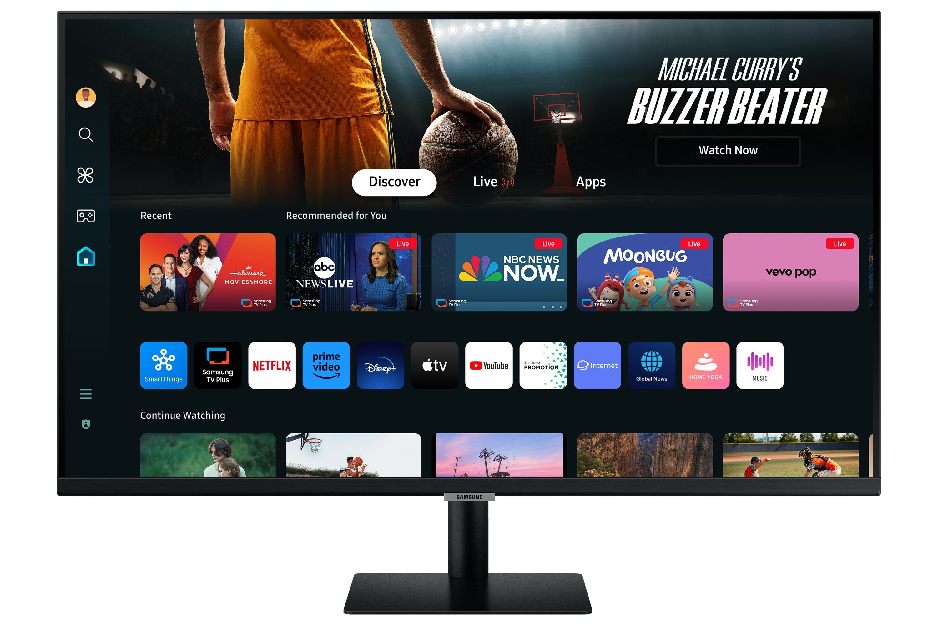 Monitor  Samsung M70d 32" 3840 X 2160 Pixeles 4k Ultra Hd Led Negro