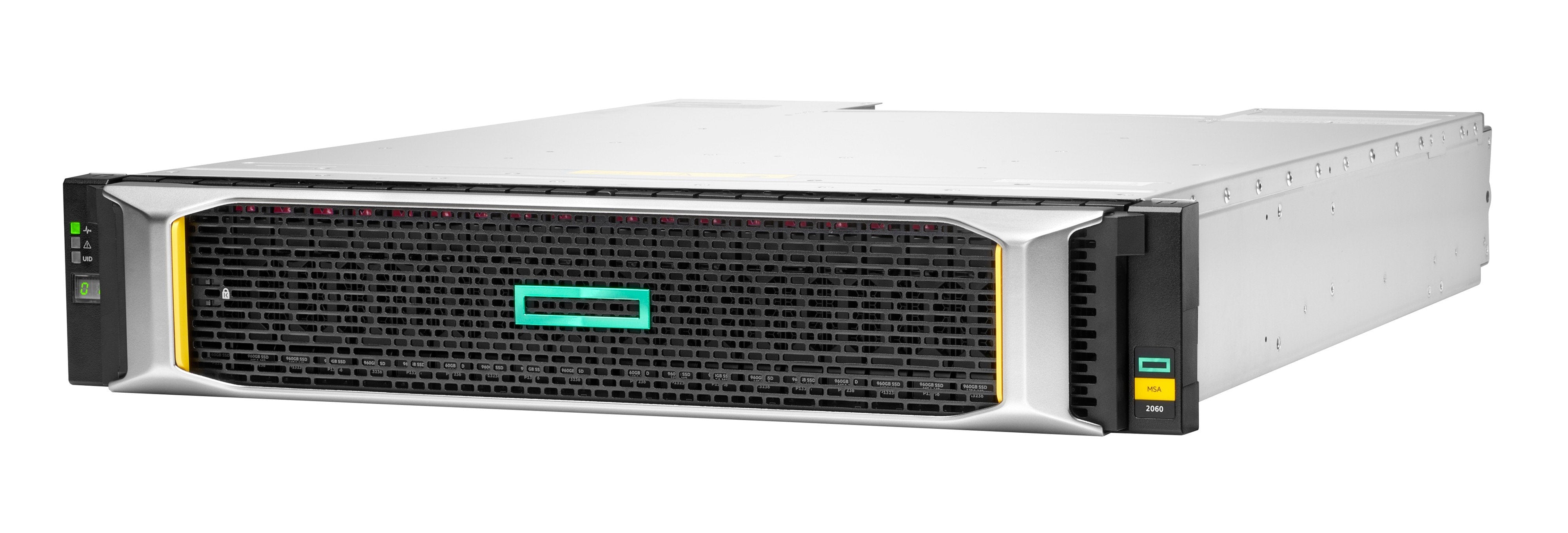 Hpe Modular Smart Array 2062 10gbe Iscsi Sff Storage Orden Unidad De Disco Duro 32 Tb 24 Compartimentos (Sas-3) Hdd 2.4 Tb X 12 Iscsi (10 Gbe) (Externo) Montaje En Bastidor 2u Con Transceptor Iscsi Xcvr De 4 X 10gb