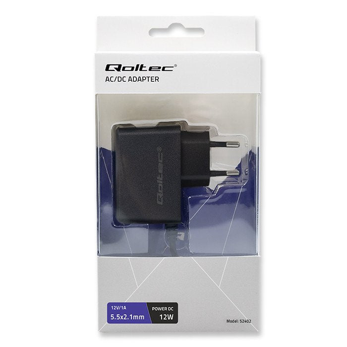 Qoltec Adaptador De Corriente Enchufable Premium 12w | 12v | 1a | 5,5*2,1