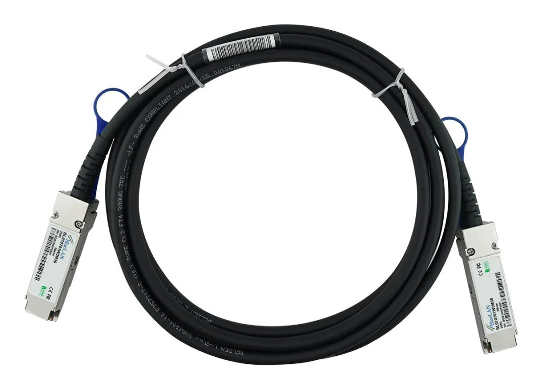 Blueoptics Fortinet Fn-Cable-Qsfp56-Dac-Lb5 Qsfp56 Direct Attach Cable, 200gb/S,30awg, 2.5 M