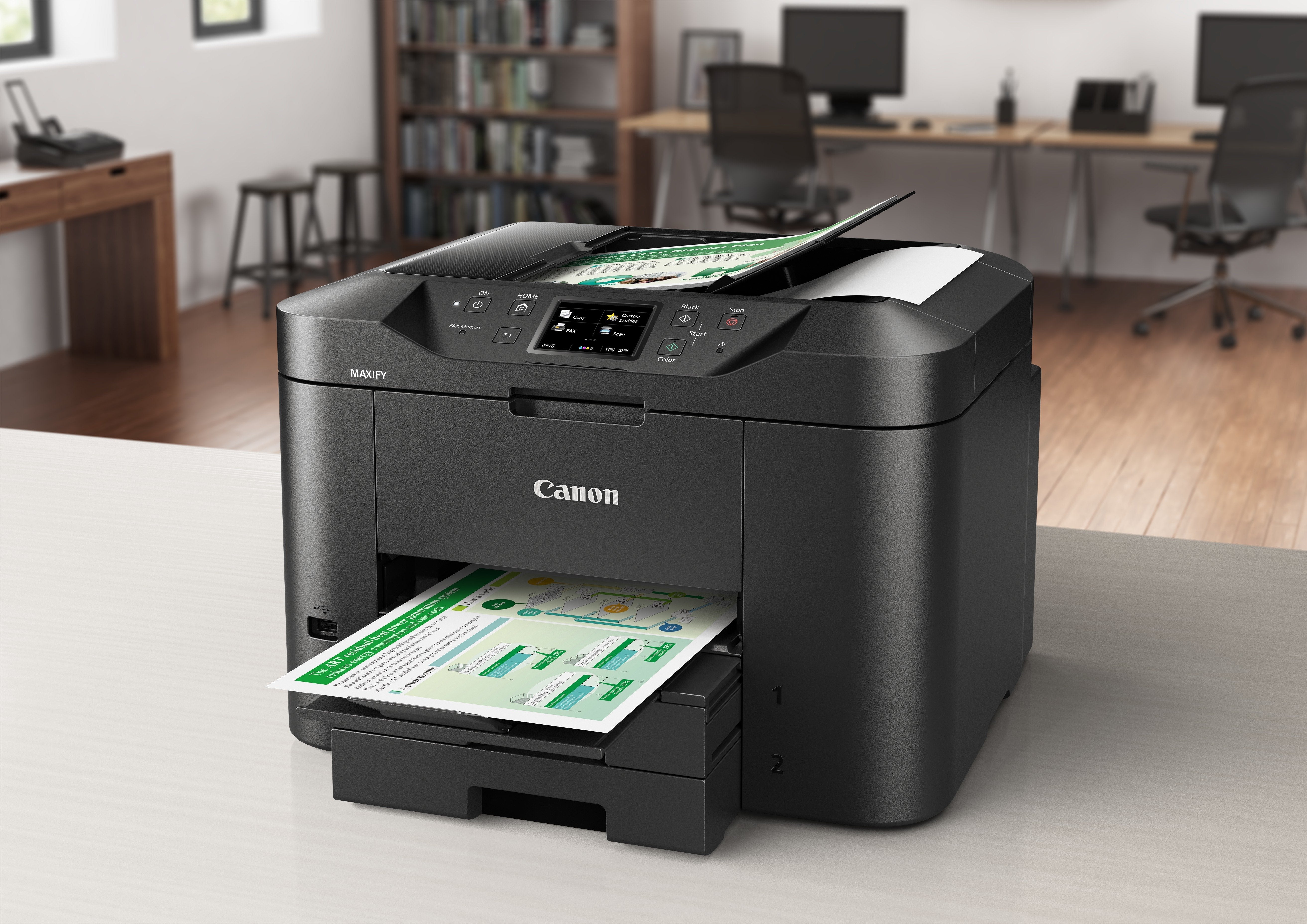 Multifunción Canon Maxify Mb2750 Wifi Fax Dúplex Negra