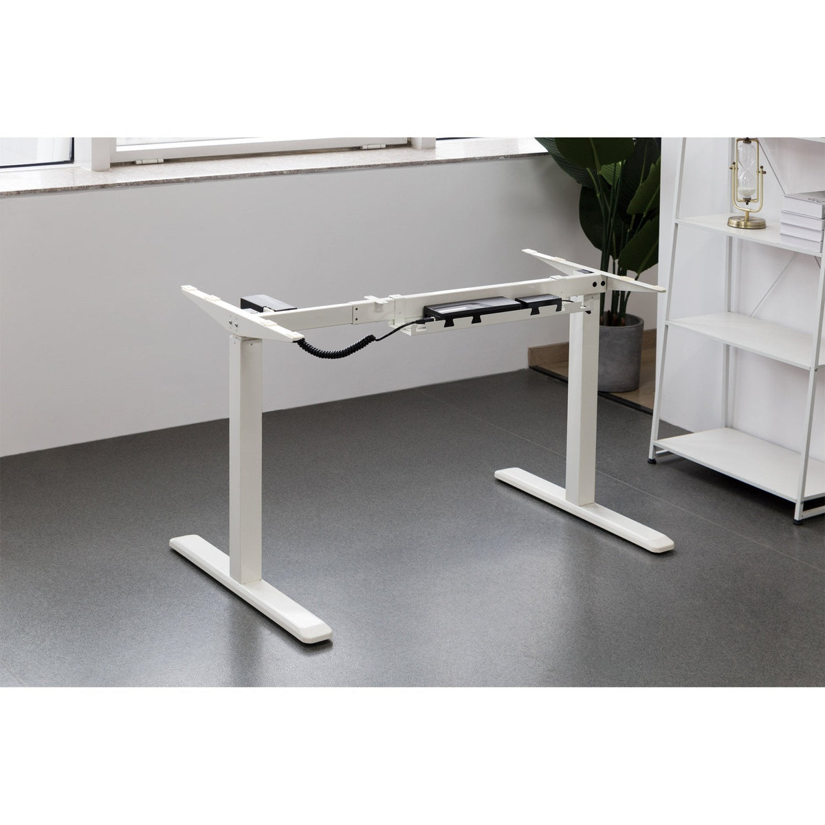Inline Guía De Cable/Estante Para Montaje Debajo De La Mesa, Blanco