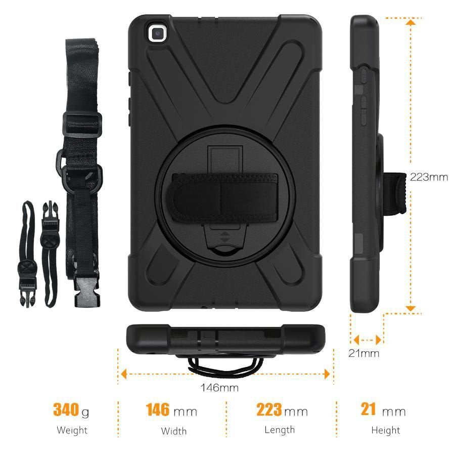 Estuff Es681850-Bulk Funda Para Tablet A 8.0 2019 (Sm-T290 Wi-Fi, Sm-T295 Lte)  20,3 Cm (8") Negro