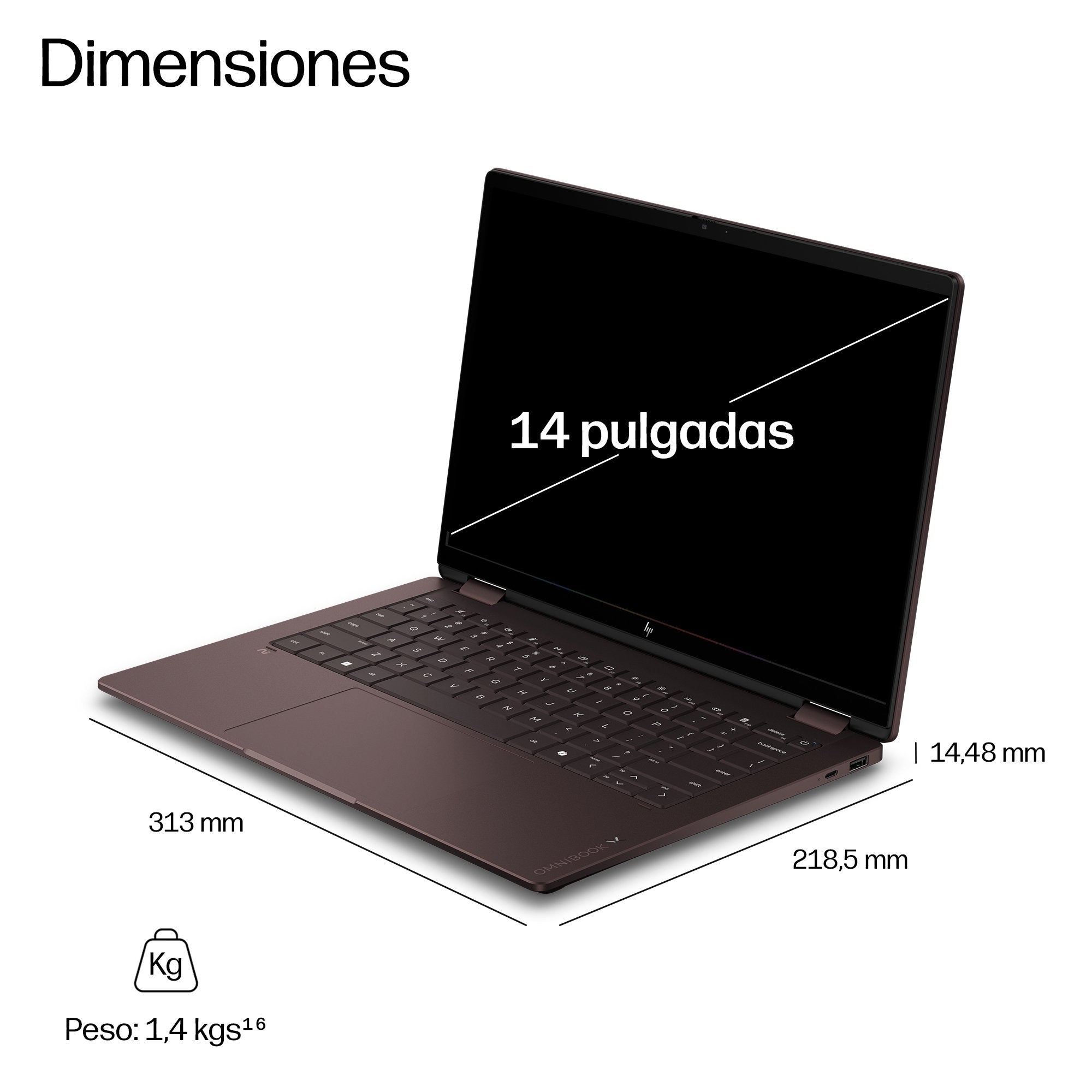 Portátil Hp Omnibook X Flip 2 En 1 Ia 14 Kc0005nsx Ryzen Ai9 465 32gb Ssd 1tb 14 " W11h