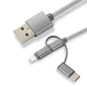 Coreparts Mobx-Acc-003 Cable Usb 1 M Micro-Usb A Micro-Usb B Gris