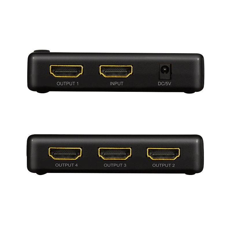 Divisor Hdmi Logilink 1x4 Puerto, 4k / 30hz, Delgado, Negro.