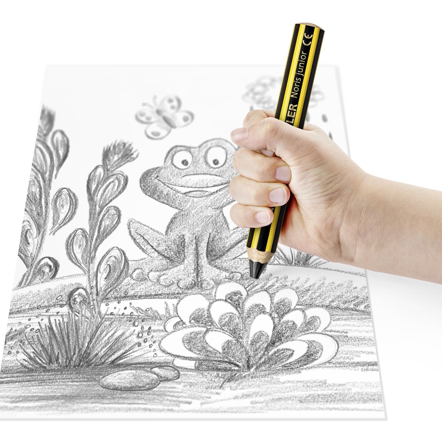 Staedtler Lápiz De Grafito Noris Junior 141 Extragrueso Para Niños +2 Años -Caja 6 Ud-