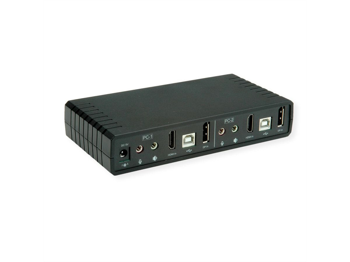 Roline Kvm-Audio-Switch Dual Head Hdmi 4k60, 1 User - 2 Pc