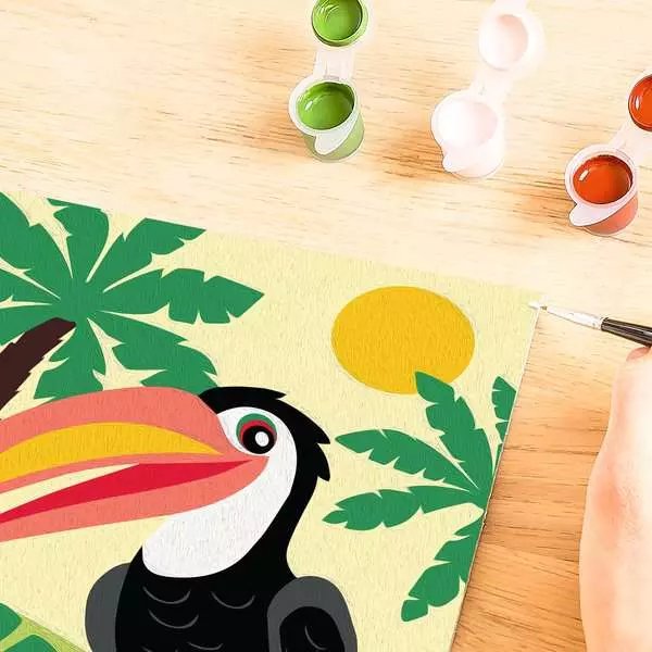 Pintura De Ravensburger Para Números - Tukan En La Jungla 23762