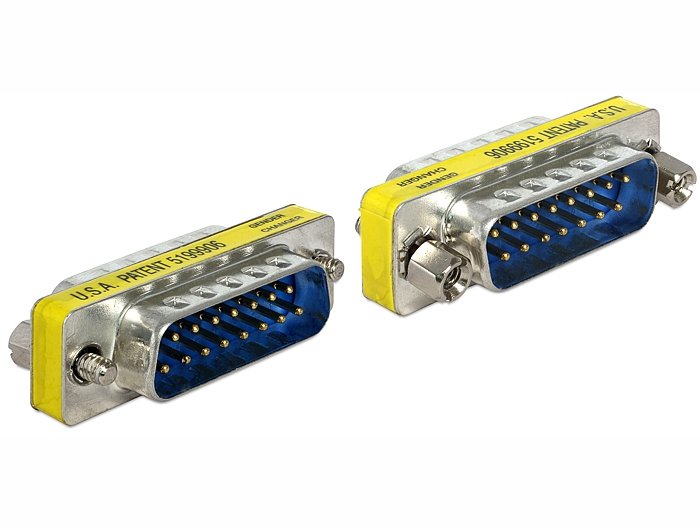 Delock Adaptador Sub-D 15 Pin Macho > Macho Gender Changer