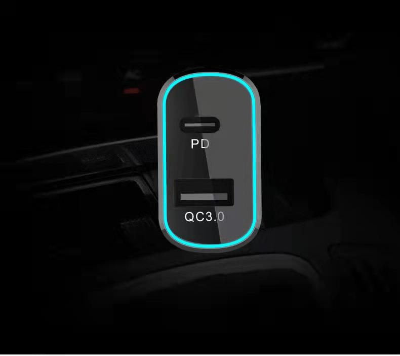 Coreparts Usb-C Car Charger Negro Interior