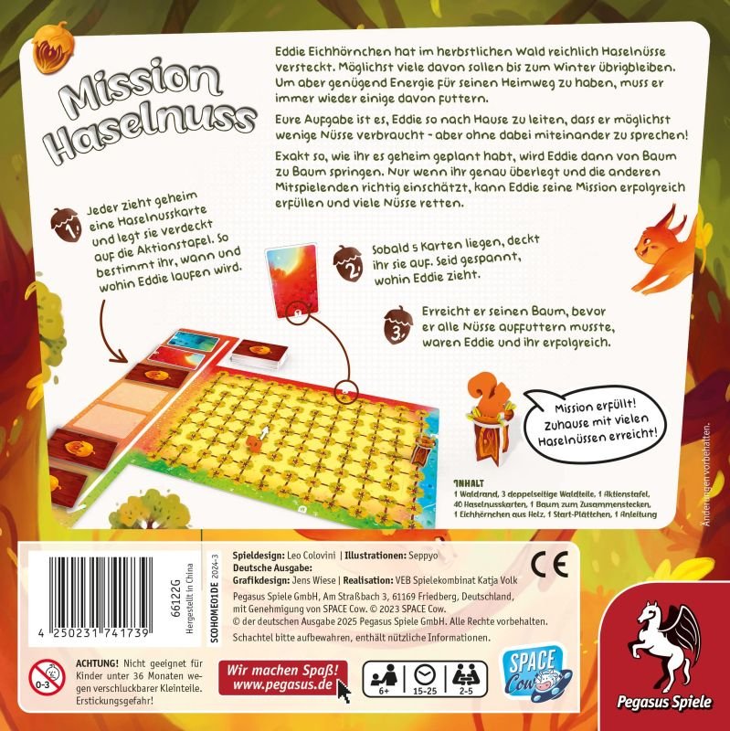 EAN 4250231741739 - Pegasus Mission Haselnuss 25 min Juego de mesa Familia imagen 4