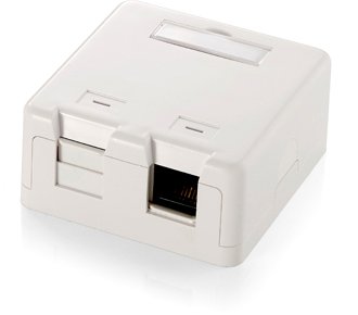 Equip Caja De Superficie Keystone Para 2 Rosetas  Blanco