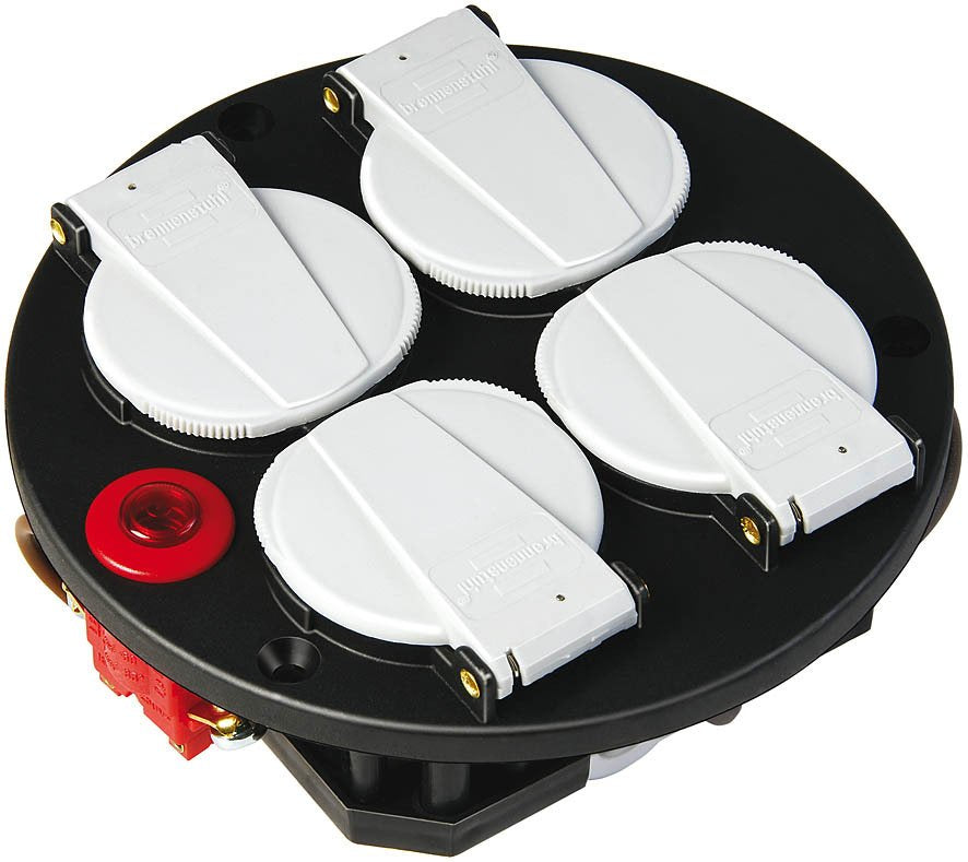 Conjunto Base De Enchufe De 4 Vías Ip20 230v/16a Termostato Con Lámpara De Control