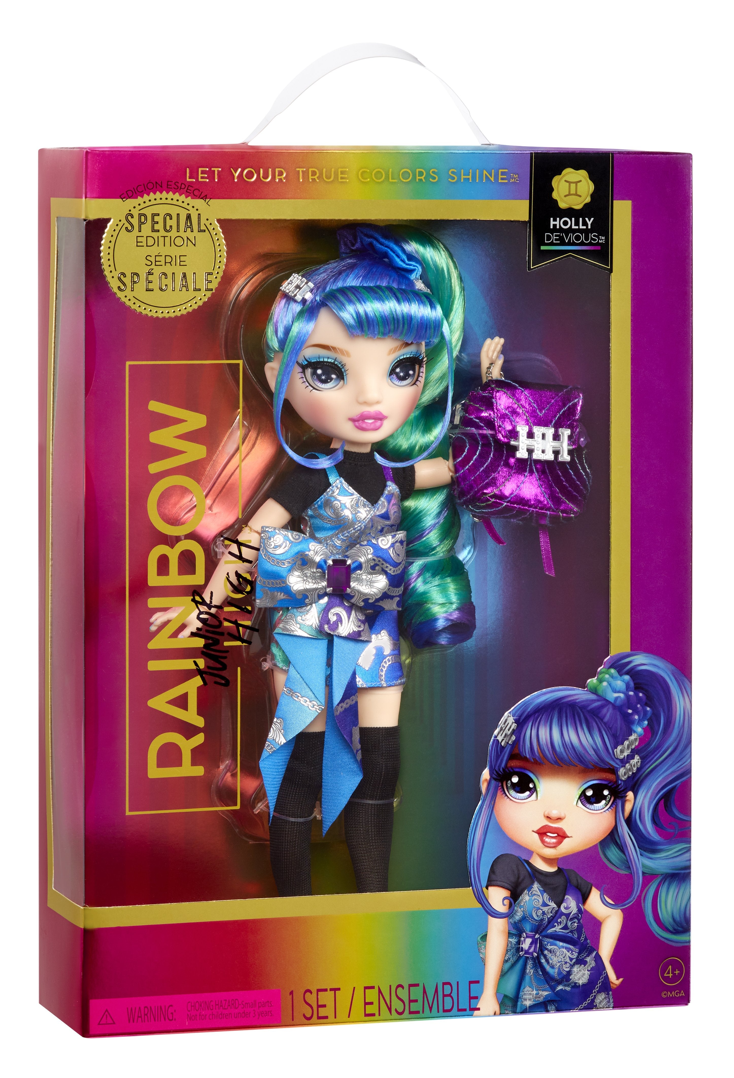 EAN 0035051590439 - Rainbow High Junior High Special Edition Doll- Holly De'Vious (Blue) imagen 11