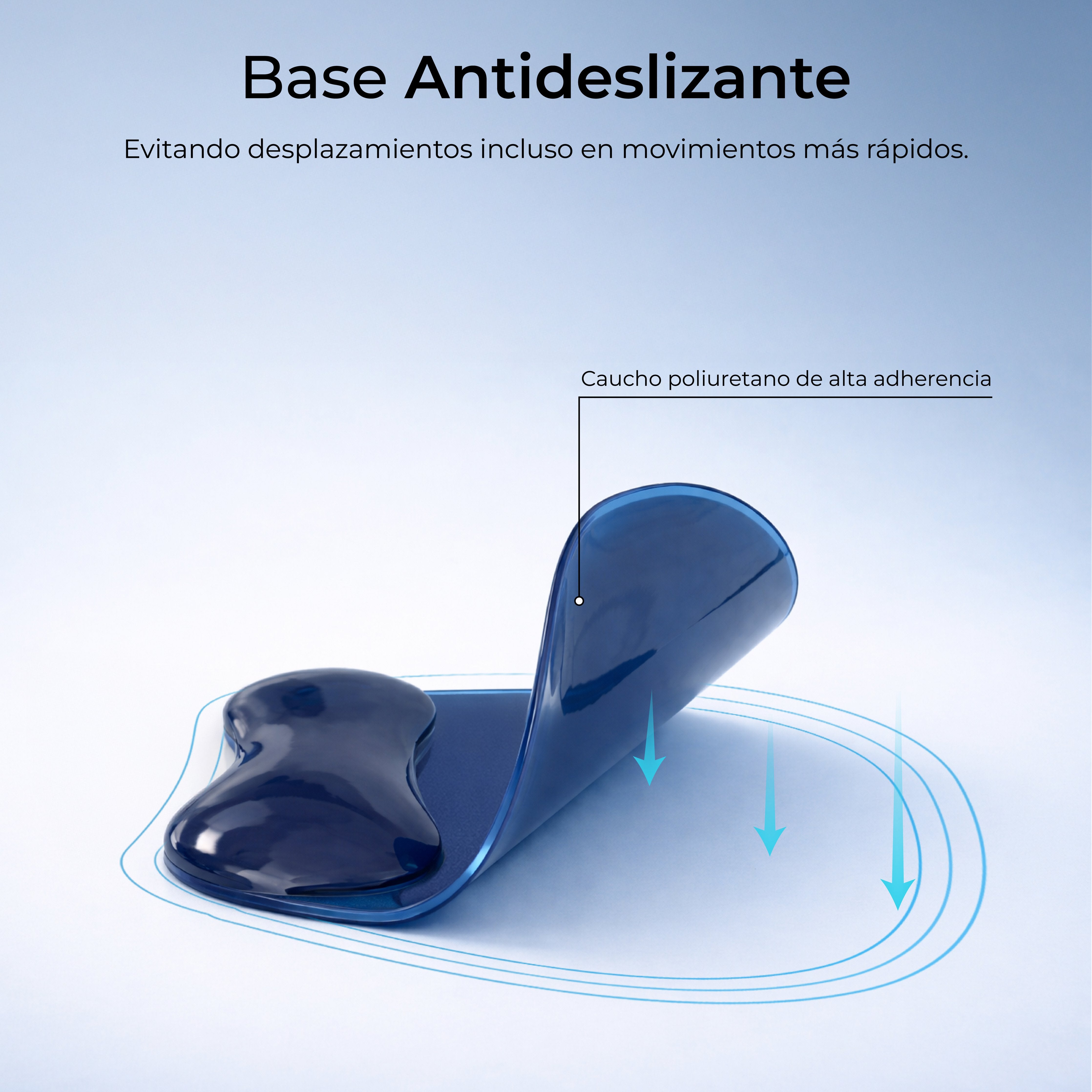 EAN 8436586743352 - SUBBLIM Alfombrilla ERGO CRYSTAL FLEX MOUSE PAD DARK BLUE Azul imagen 10