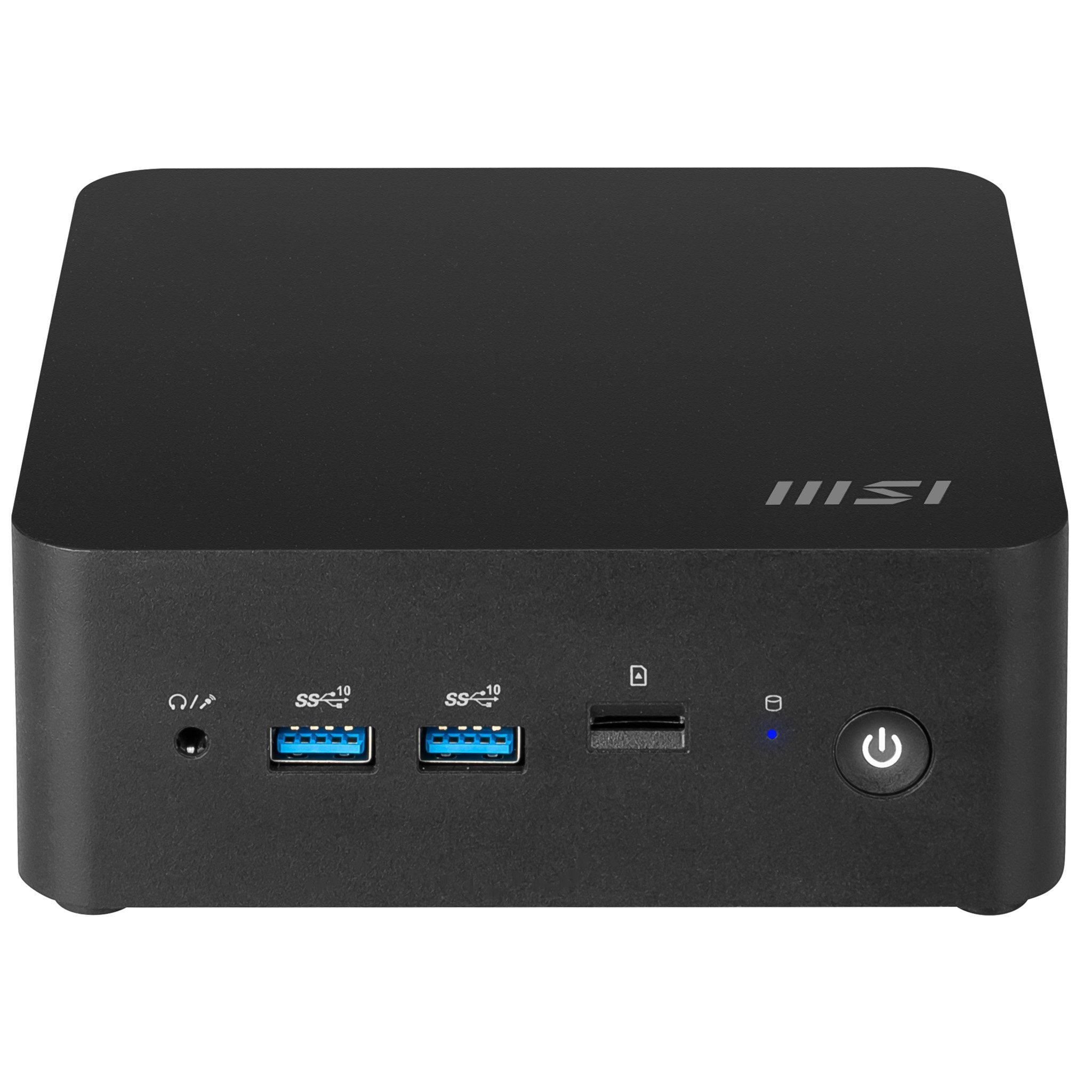 Msi Cubi Nuc 1mg 263eu Miniordenador Core 5 120u / Hasta 5 Ghz Ram 16 Gb Ssd 512 Gb Nvme Intel Graphics Ieee 802.11ax (Wi-Fi 6e) Bluetooth 5.3 Gigabit Ethernet 2.5 Gigabit Ethernet Win 11 Pro Monitor: Ninguno Negro