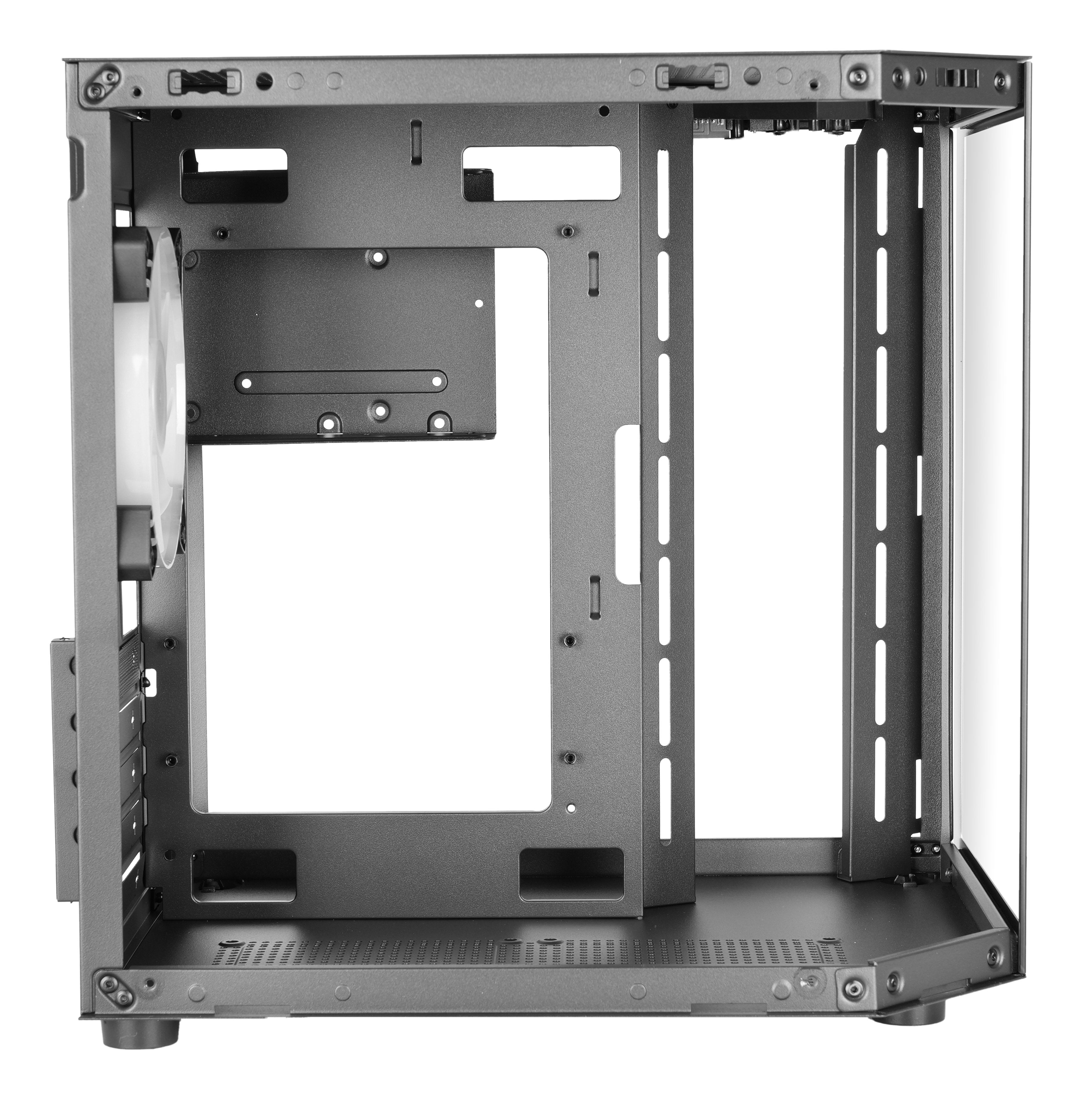 Caja Minitorre Atx Mc-3tlite Negro Mars Gaming 337×276×342 Mm / 3.5 Kg / Cristal Templado / Rgb Fijo / Microatx - Mini-Itx / Usb3.0 + Usb2.0 / 275 Mm Vga / Hasta 7 Ventiladores