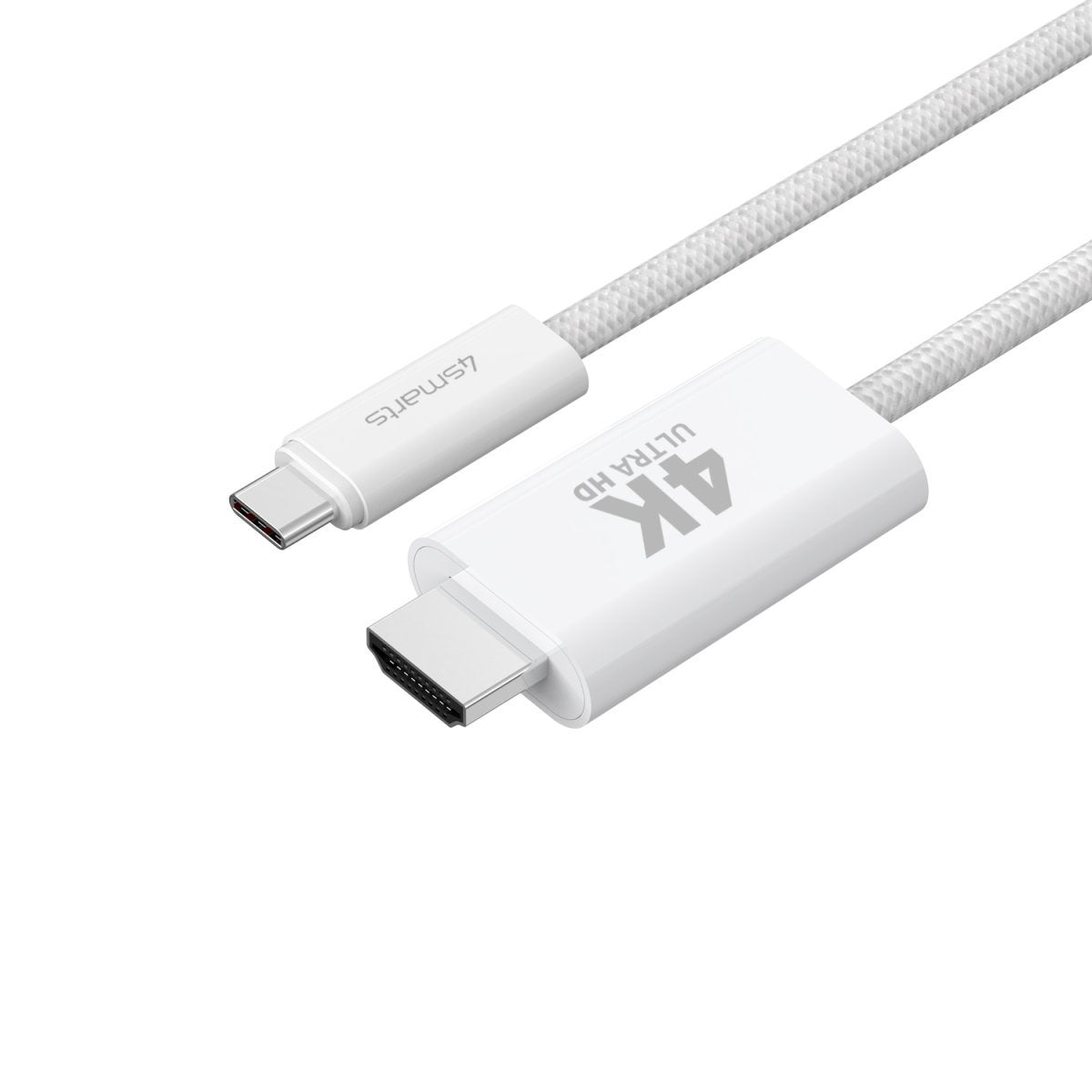 EAN 4252011907687 - 4smarts 540955 cable HDMI 2 m USB C HDMI tipo A (Estándar) Blanco imagen 2