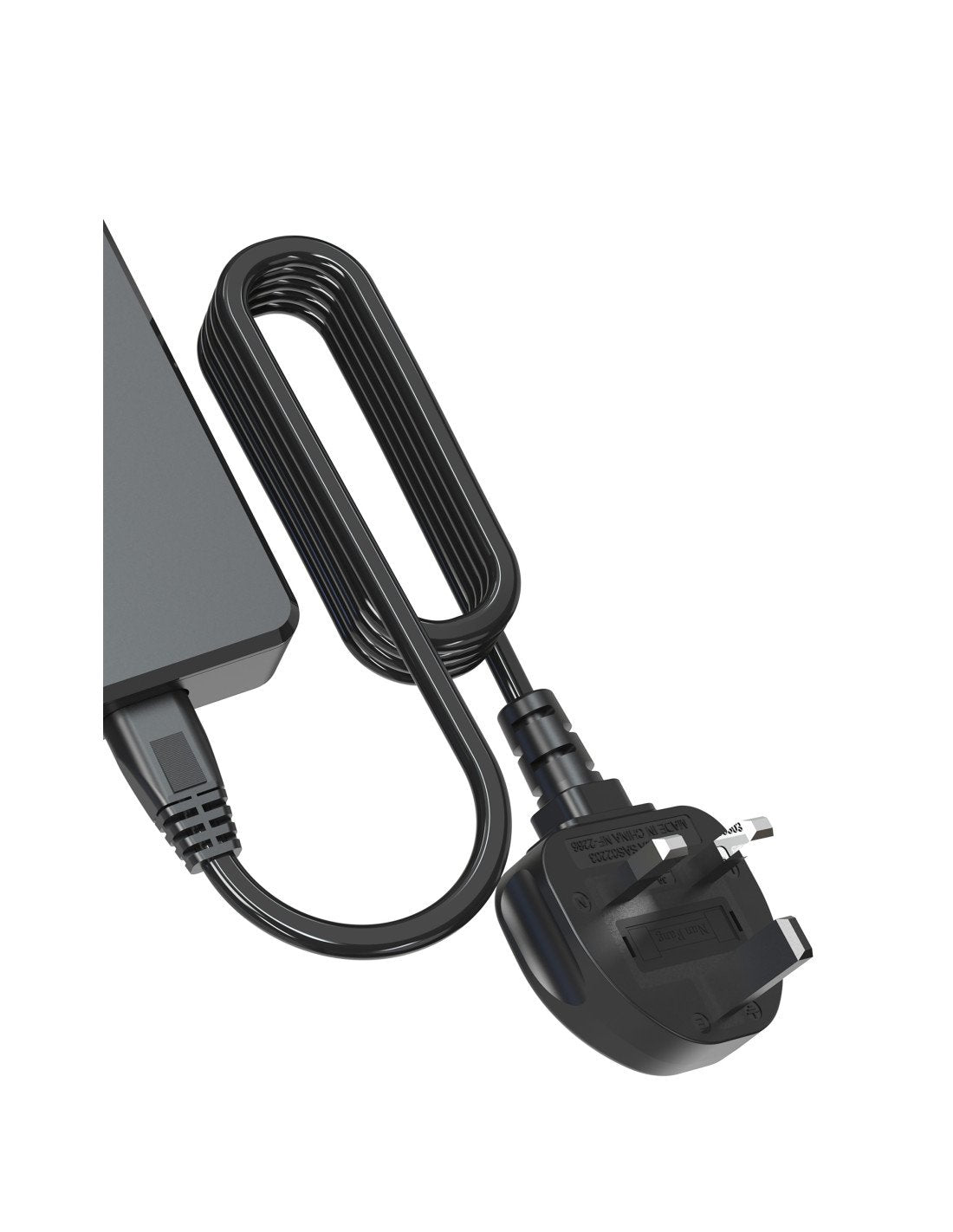 Urban Factory Powee Block Cargador Universal Usb-C Gan 65w - Cable De 180cm En Version Eu Et Uk - Negro