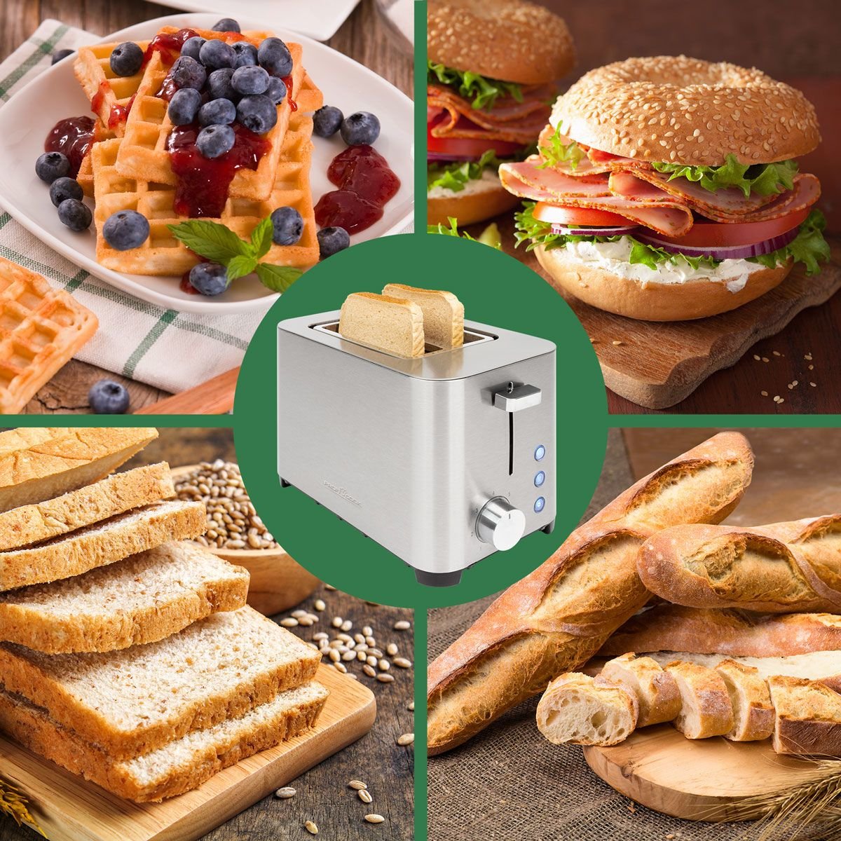 EAN 4006160125108 - ProfiCook PC-TA 1251 2 rebanada(s) 750 W Acero inoxidable imagen 4
