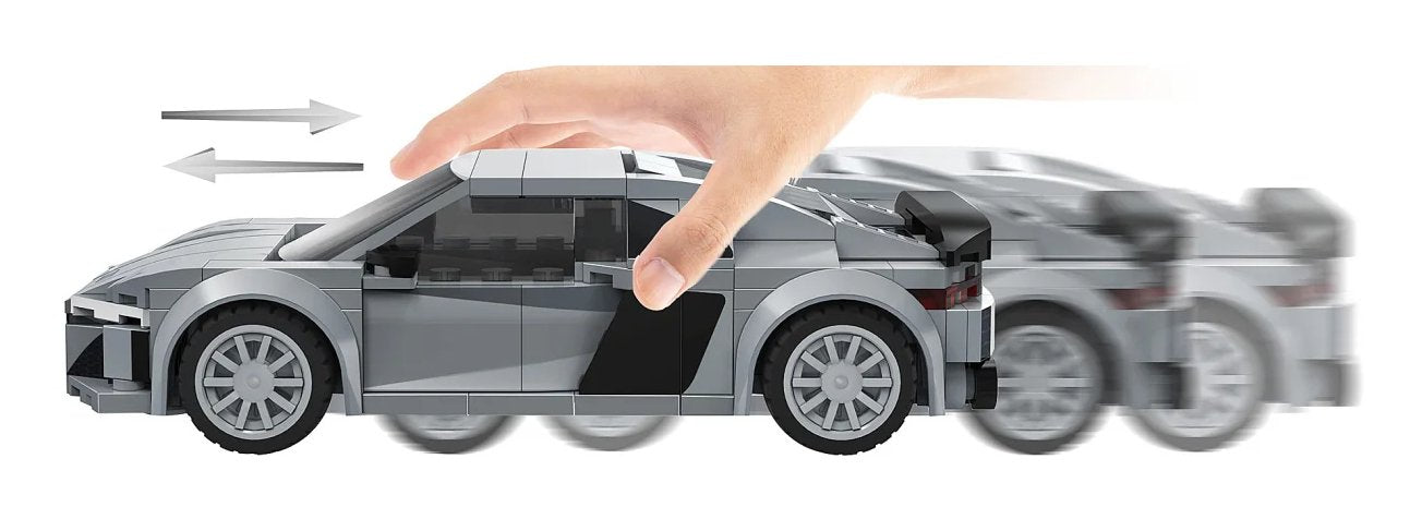 Jamara Cada Audi R8 Coup 1:24 Bricks Gris 8+