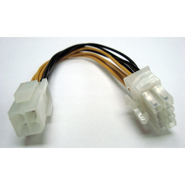 Roline Internes Power Adaptercable, Atx12v P4-Buchse - 8pin Eps-Stecker, 0,15 M