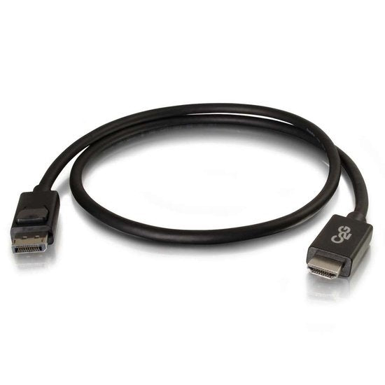 C2g 6ft Displayport To Hdmi Cable Dp To Hdmi Adapter Cable M/M Cable Displayport Displayport (M) A Hdmi (M) 1.8 M Negro