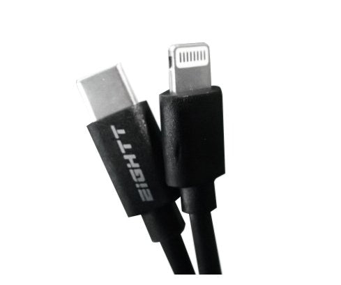 Eightt Cable Usb-C A Lightning 1metro Nylon Negro