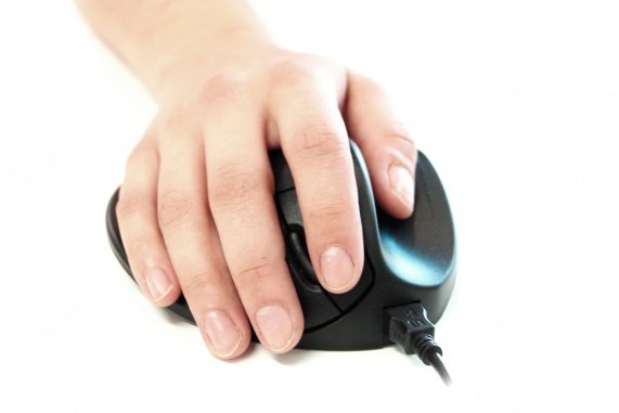 Ratón  Bakkerelkhuizen Handshoemouse  Mano Derecha Usb Tipo A Bluetrack