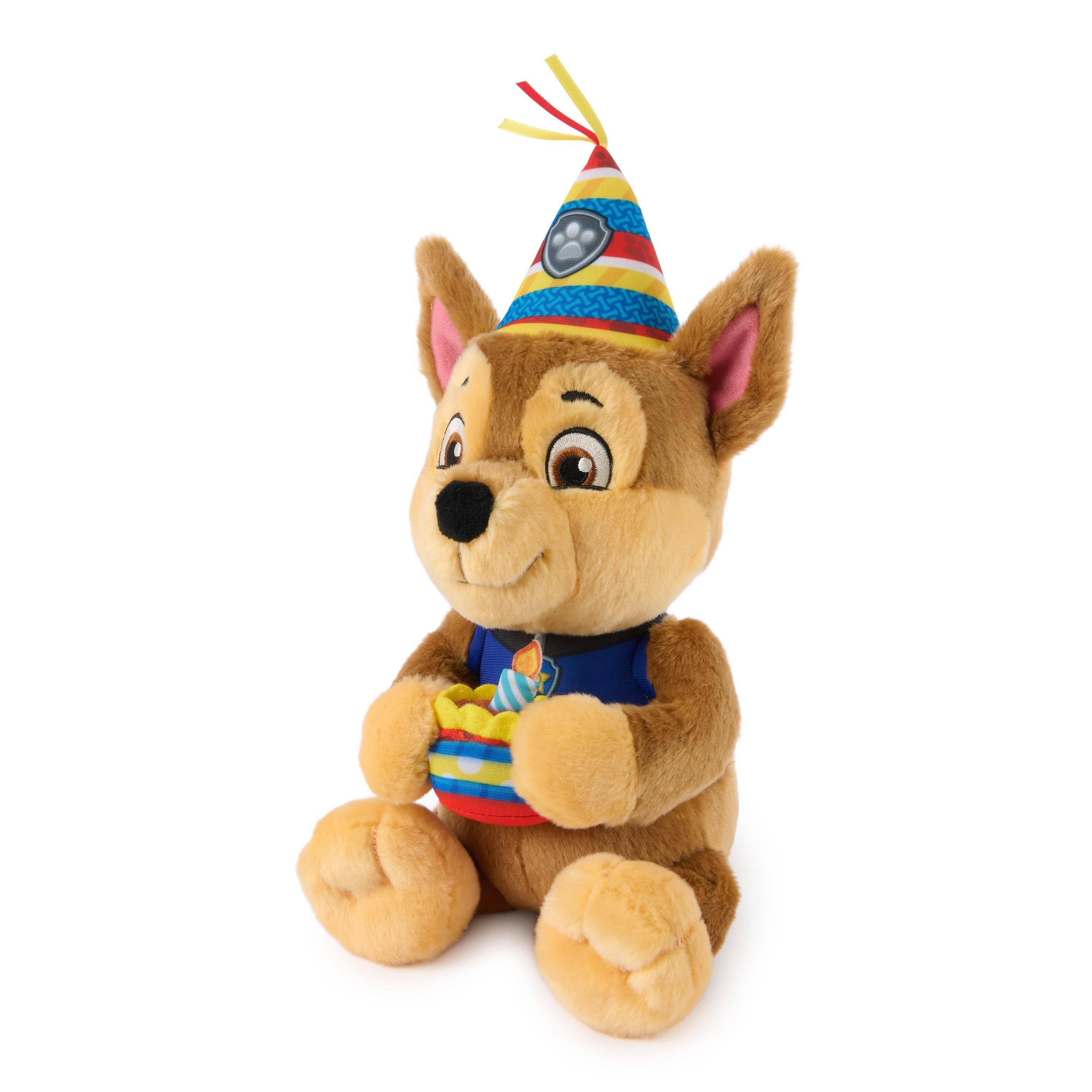 Spin Master Gund - Peluche De Cumpleaños Paw Patrol Chase, Peluche 23 Cm 6076362
