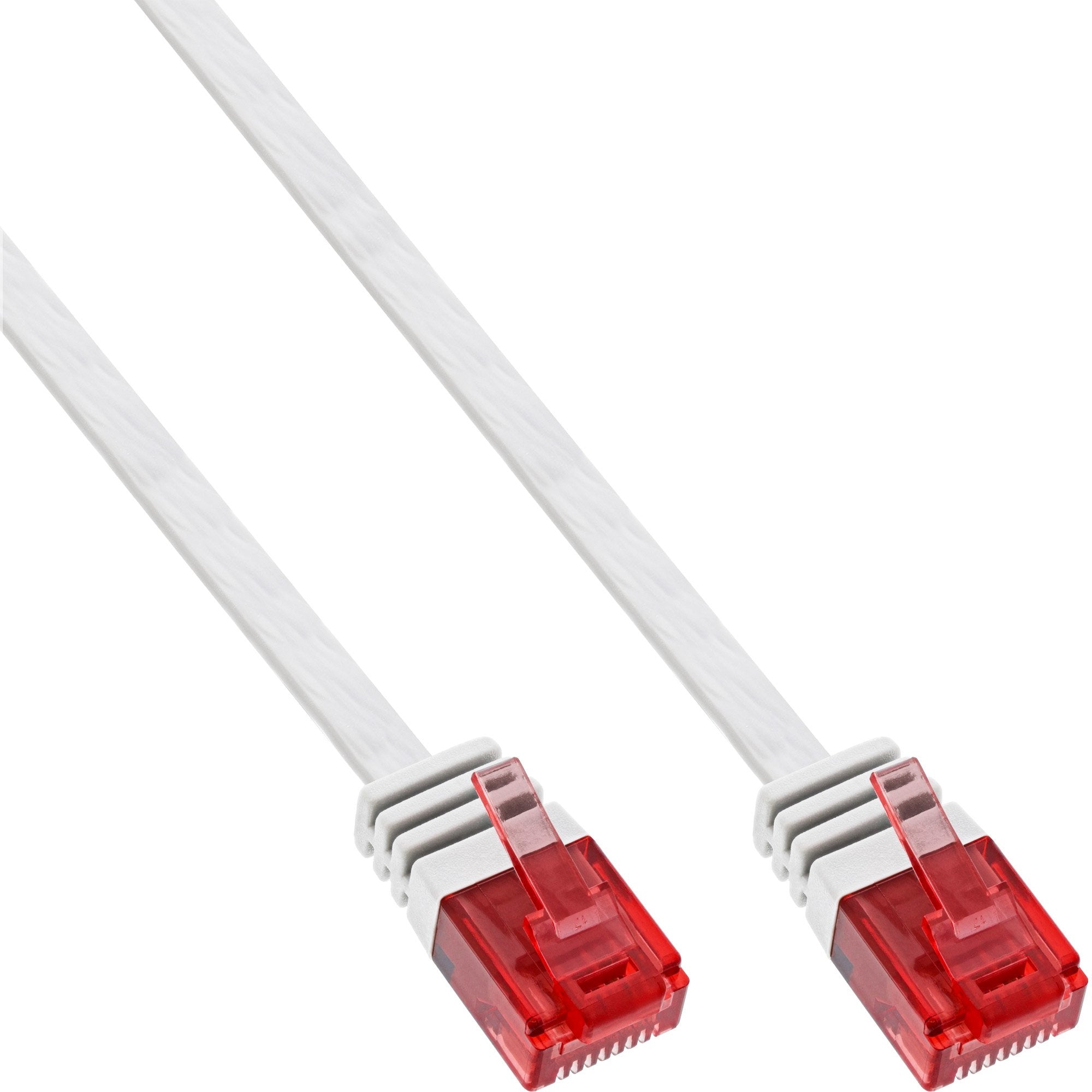 Inline Flat Ultraslim Cable De Red U/Utp Cat.6 Gigabit Ready Blanco 0,5m